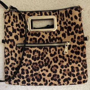 Beautiful, never been used INC crossbody bag in soft leopard